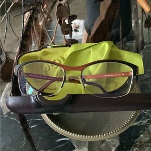 Koali morel two-tone wayfarer vintage eyeglasses case